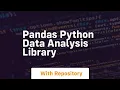 pandas python data analysis library