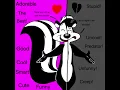 Two sides of Pepe Le Pew