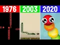 EVOLUTION OF SNAKE GAMES 1976-2020 From Barricade To Snake io
