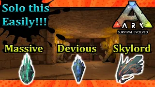 How to do the lifes labyrinth cave solo ARK Ragnarok Artfiact of skylord massive and devious Left
