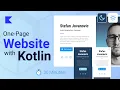 Build a Complete One-Page Website with Kotlin and Compose HTML in less than 30 Minutes