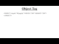Object Tag in Java Applet Hindi