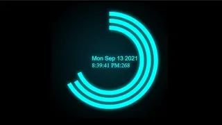 Create a Date Time Widget with HTML CSS JavaScript