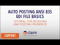 The Basics of Auto Posting ANSI 835 EDI files in EZClaim