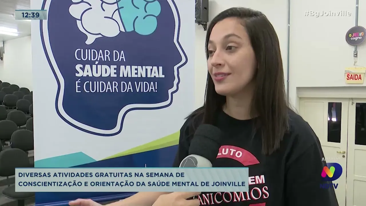 Diversas atividades gratuitas na semana de conscientização e orientação da saúde mental de Joinville