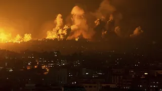 Israel ha bombardeado tras declarar la guerra cientos de objetivos de Hamás durante la noche