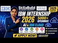IBM Internship 2026 5000 Openings AI IBM Cloud Free IBM Certificate Apply Now