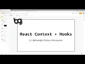 Frontend Guild React Context Hooks Slide Creation