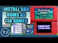 3DS Create Install GBA Virtual Console CIA s
