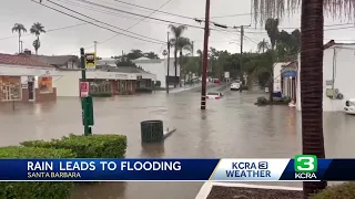 Southern California Flooding Torrential rainfall floods roads in Ventura Santa Barbara counties