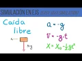 Simulacion de caida libre con paracaidas en EJS Easy Java Simulation
