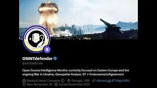 OSINTdefender - Live twitter Space from March 8th 2023