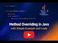 Method Overriding in Java Explained with Example Java Inheritance Tutorial