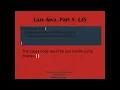LJ5 - Curly braces in Java class body