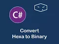 hexadecimal string to binary in c
