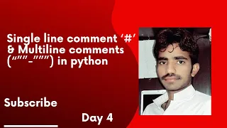 comments in python Single line comment Multiline comment in python Beginner s Guide