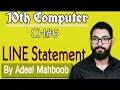 LINE Statement in GW BASIC 10 class computer chapter 6