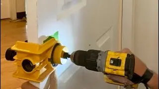 How To Drill a Hole For Door Knob DEWALT Door Lock Installation Kit Review