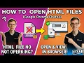 How to Open HTML Files Google Chrome or Firefox