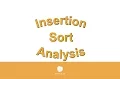 Insertion Sort Trace Analysis and Pseudocode