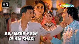 aaj mere yaar di hai shadi akshay kumar kareena bobby lara alka yagnik super hit song dosti