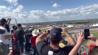 Formula 1 2021 USGP Race Start - COTA Turn 9 4K R 60 FPS