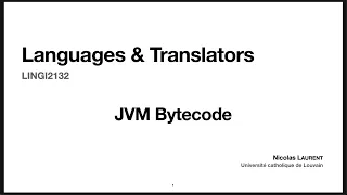 21 JVM Bytecode Introduction