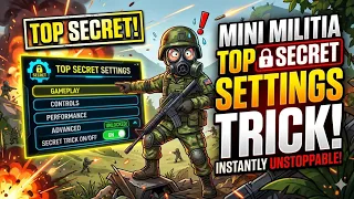 Mini Miltia secret settings മലയാളം 😱 ഇനി Pro ആകാം 😻