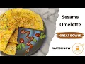 Sesame Seeds Omelette Egg Breakfast Special Simple Easy Omelette Anda