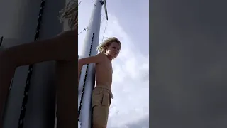 Coming into a new spot requires everyone to be eyes out… 👀 #sailingfamily #boatlife #anchoring