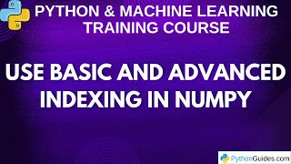 Use Basic and Advanced Indexing in NumPy