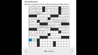 WSJ Crossword for Tuesday April 21 2026 by Gene Leganza and Theresa Brady