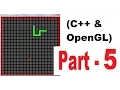 OpenGL C game programming snake game tutorial 2D PART 5 Keyboard Input