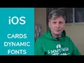 Going Walkabout - EP11 iOS user interface with card layout and dynamic font types