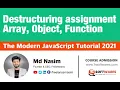 029 Destructuring assignment Array Object The Modern JavaScript Tutorial