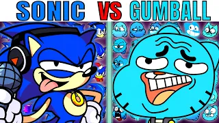 Sonic VS Gumball | Gameplay VS Playground | FNF Character Test