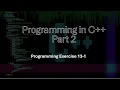 Programming in C Part 2 Chapter 13 Overloading and Templates Exercise 13-1