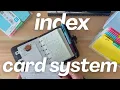 Index Card System How I Use It in My Planner