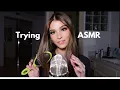 Brooke Monk tries ASMR hair tutorial