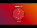 Analog Clock using HTML CSS JavaScript Sleek Modern UI Web Development Project