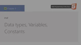 PHP Data types Variables Constants - Tutorial