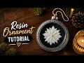 DIY Elegant Resin Snowflake Christmas Ornament Tutorial