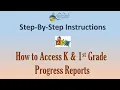 Attention Parents Accessing K 1st Grade Students Progress Reports