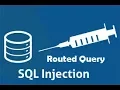 Routed Query SQL Injection Through String