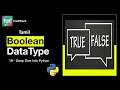 Python Boolean Datatype in Tamil 18-DDP Beginner Friendly
