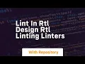 Download Lagu lint in rtl design rtl linting linters