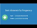 Sorting of Array Depending on Frequency of Elements in python Python program for beginners