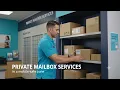 Private mailbox services at The UPS Store