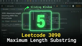 Maximum Length Substring With Two Occurrences Leetcode 3090 Interview Question for DSA