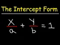 Linear Equations - The Intercept Form